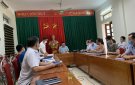 Đoàn công tác UBND huyện Thọ Xuân làm việc với xã Thọ Lâm về tiến độ xây dựng Nông thôn mới nâng cao