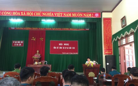  xã Thọ Lâm tổ chức hội nghị tổng kết công tác quốc phòng, an ninh năm 2020, phương hướng, nhiệm vụ năm 2021.