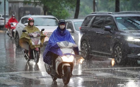 Không khí lạnh sắp tràn về gây mưa lớn tại các tỉnh phía Bắc