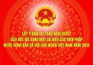 HỘI NGHỊ LẤY Ý KIẾN NHÂN DÂN VỀ DỰ THẢO NGHỊ QUYẾT SỬA ĐỔI, BỔ SUNG MỘT SỐ ĐIỀU CỦA HIẾN PHÁP NƯỚC CỘNG HÒA XÃ HỘI CHỦ NGHĨA VIỆT NAM NĂM 2013